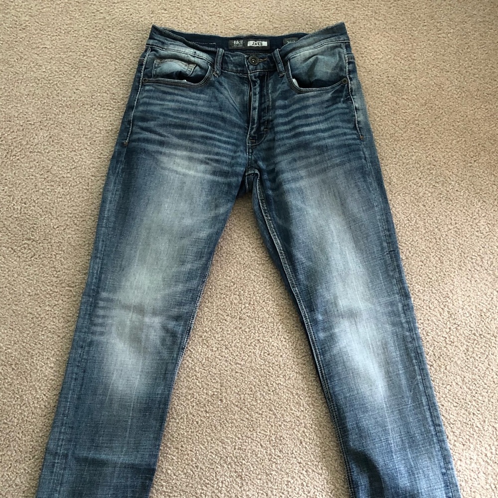 BKE 30w 30l Blue Straight Leg Denim